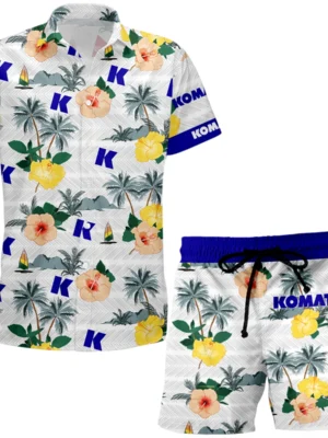 Komatsu Hawaiian Shirt x Beach Shorts Full Set Limited 2025 All Over Print, Custom Name HIHI150425Y7HWY8SHKOA