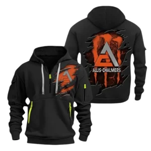 Allis Chalmers Half Zip Hoodie, Sport Hooded Multi Pockets HG110325Y25QZ2HCT2ALC