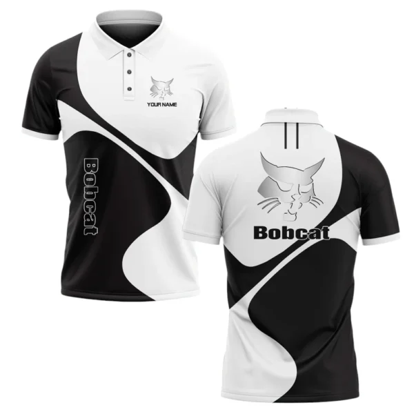 Bobcat Polo Shirt All Over Print Gift For Tractors Fans, Custom Name TN030425Y3PLCT1BOC