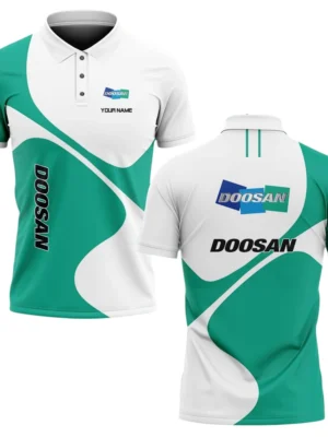Doosan Polo Shirt All Over Print Gift For Tractors Fans, Custom Name TN030425Y3PLCT1DOO