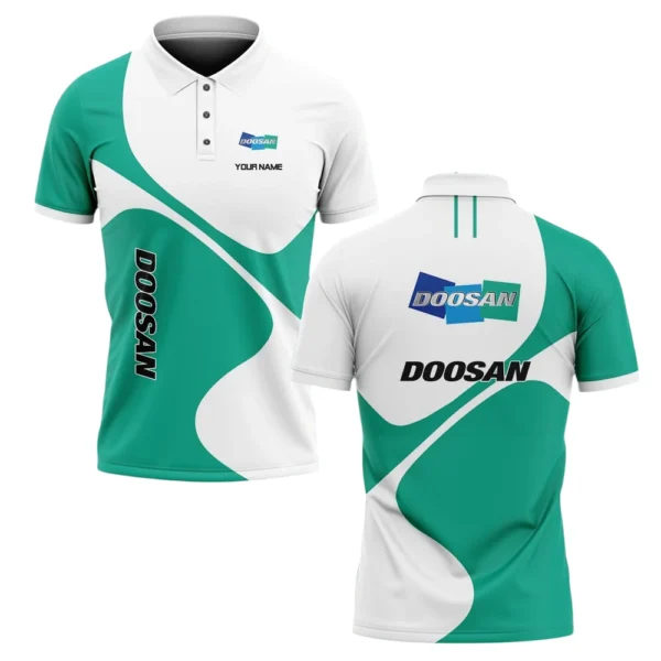 Doosan Polo Shirt All Over Print Gift For Tractors Fans, Custom Name TN030425Y3PLCT1DOO