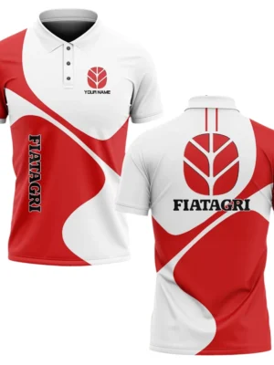 Fiatagri Polo Shirt All Over Print Gift For Tractors Fans, Custom Name TN030425Y3PLCT1FIA