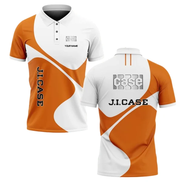 J.I. Case Polo Shirt All Over Print Gift For Tractors Fans, Custom Name TN030425Y3PLCT1JIC