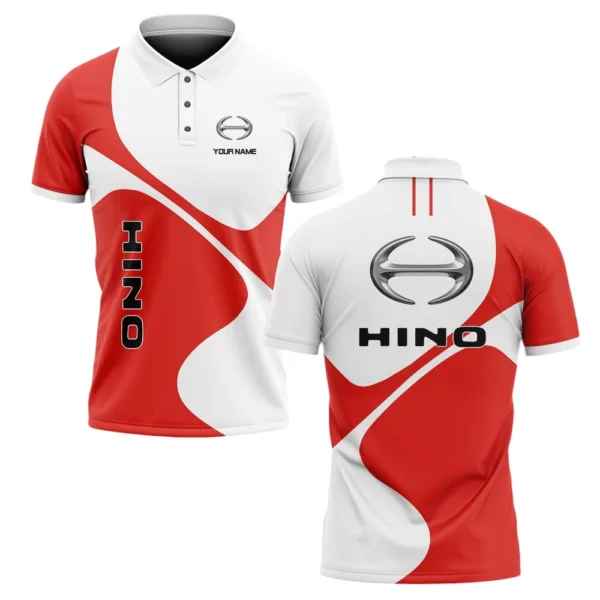 Hino Trucks Polo Shirt All Over Print Gift For Trucks Fans, Custom Name TN030425Y3PLCT1HIT