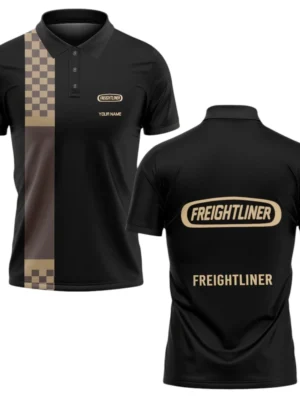 Freightliner Polo Shirt All Over Print Gift For Trucks Fans, Custom Name TN070425Y3CT1FRE