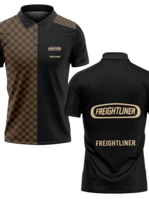 Freightliner Polo Shirt All Over Print Gift For Trucks Fans, Custom Name TN070425Y3CT3FRE