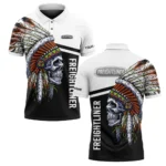 Freightliner Polo Shirt All Over Print Gift For Trucks Fans, Custom Name TN070425Y3CT5FRE