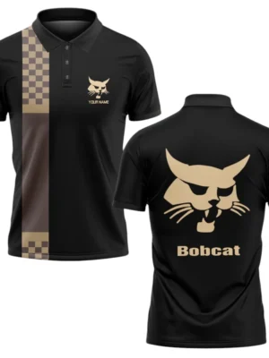 Bobcat Polo Shirt All Over Print Gift For Tractors Fans, Custom Name TN070425Y3PLCT1BOC