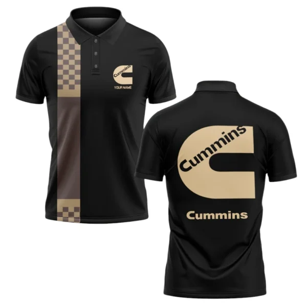 Cummins Polo Shirt All Over Print Gift For Trucks Fans, Custom Name TN070425Y3PLCT1CUM