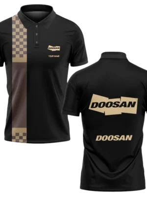 Doosan Polo Shirt All Over Print Gift For Tractors Fans, Custom Name TN070425Y3PLCT1DOO