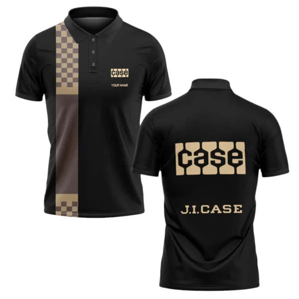 J.I. Case Polo Shirt All Over Print Gift For Tractors Fans, Custom Name TN070425Y3PLCT1JIC