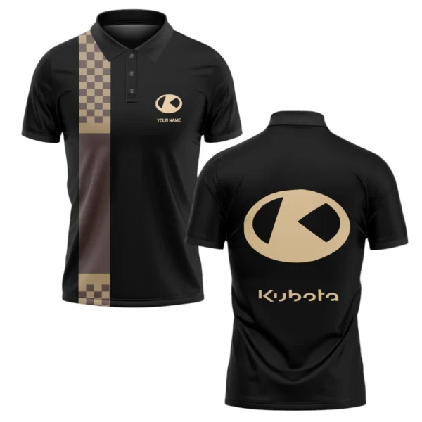 Kubota Polo Shirt All Over Print Gift For Tractors Fans, Custom Name TN070425Y3PLCT1KUB