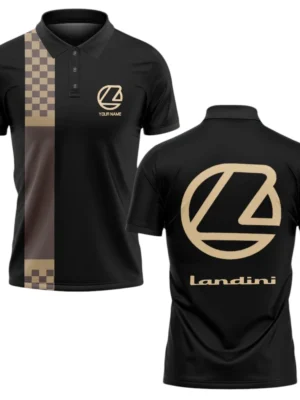 Landini Polo Shirt All Over Print Gift For Tractors Fans, Custom Name TN070425Y3PLCT1LAN