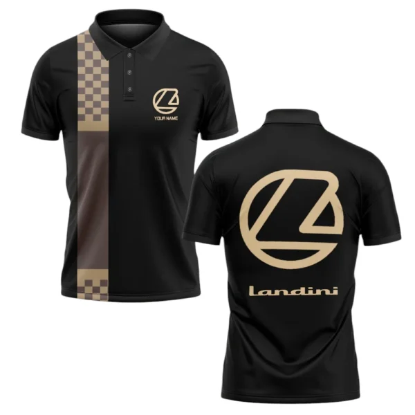 Landini Polo Shirt All Over Print Gift For Tractors Fans, Custom Name TN070425Y3PLCT1LAN