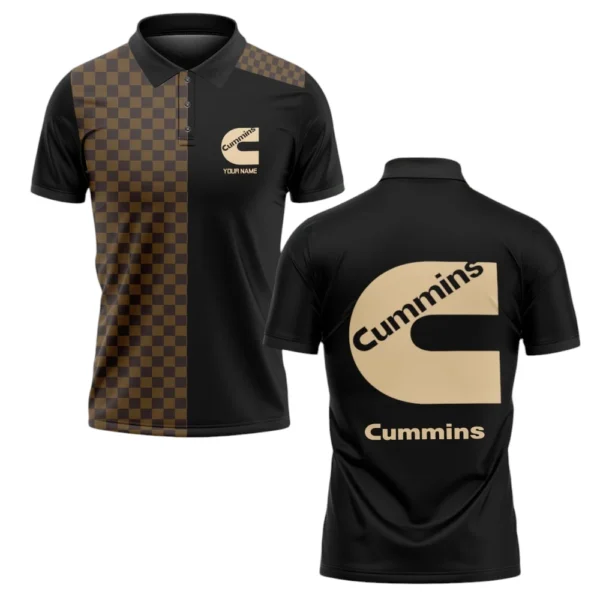 Cummins Polo Shirt All Over Print Gift For Trucks Fans, Custom Name TN070425Y3PLCT3CUM