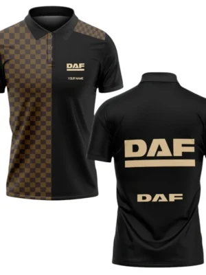 DAF Trucks Polo Shirt All Over Print Gift For Trucks Fans, Custom Name TN070425Y3PLCT3DAF