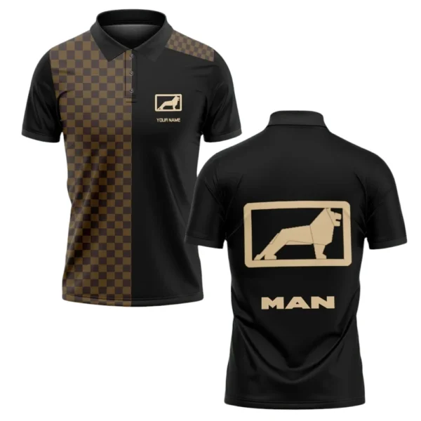MAN Trucks Polo Shirt All Over Print Gift For Trucks Fans, Custom Name TN070425Y3PLCT3MAN
