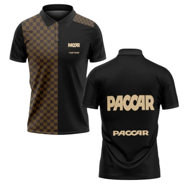 Paccar Polo Shirt All Over Print Gift For Trucks Fans, Custom Name TN070425Y3PLCT3PAC