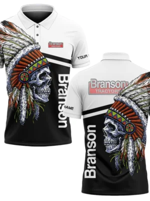 Branson Tractors Polo Shirt All Over Print Gift For Tractors Fans, Custom Name TN070425Y3PLCT4BRA