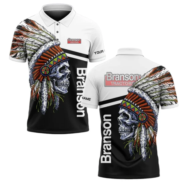Branson Tractors Polo Shirt All Over Print Gift For Tractors Fans, Custom Name TN070425Y3PLCT4BRA