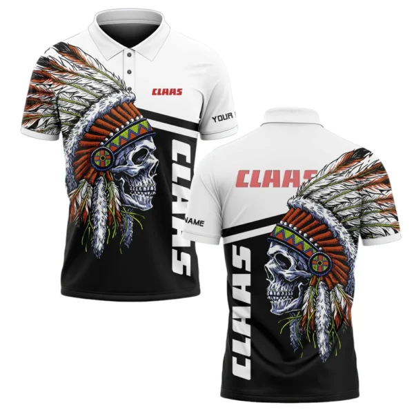 Claas Polo Shirt All Over Print Gift For Tractors Fans, Custom Name TN070425Y3PLCT4CLA