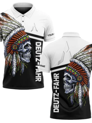 Deutz Fahr Polo Shirt All Over Print Gift For Tractors Fans, Custom Name TN070425Y3PLCT4DEF