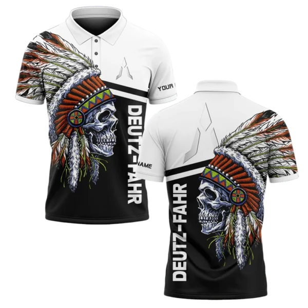 Deutz Fahr Polo Shirt All Over Print Gift For Tractors Fans, Custom Name TN070425Y3PLCT4DEF