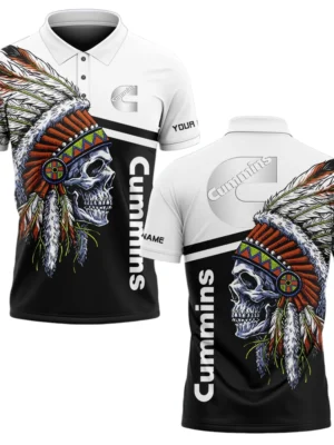 Cummins Polo Shirt All Over Print Gift For Trucks Fans, Custom Name TN070425Y3PLCT5CUM