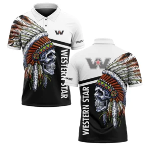 Western Star Polo Shirt All Over Print Gift For Trucks Fans, Custom Name TN070425Y3PLCT5WST