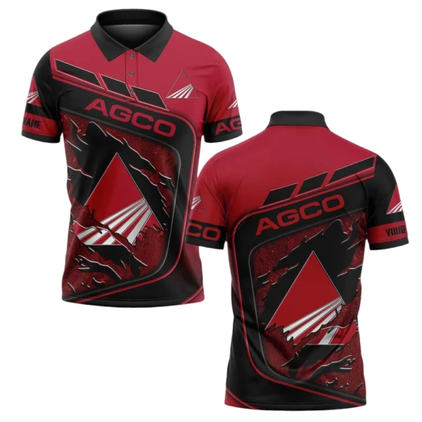 AGCO Polo Shirt All Over Print Gift For Tractors Fans, Custom Name TN070425Y3PLCT8AGC