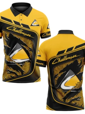 Challenger Polo Shirt All Over Print Gift For Tractors Fans, Custom Name TN070425Y3PLCT6CHT