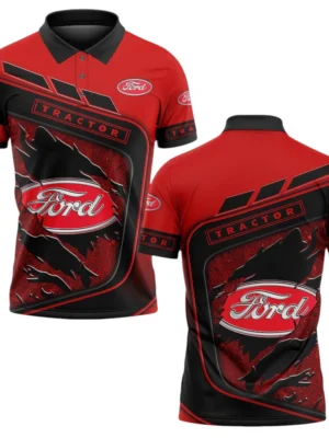 Ford Tractors Polo Shirt All Over Print Gift For Tractors Fans, Custom Name TN070425Y3PLCT6FOT