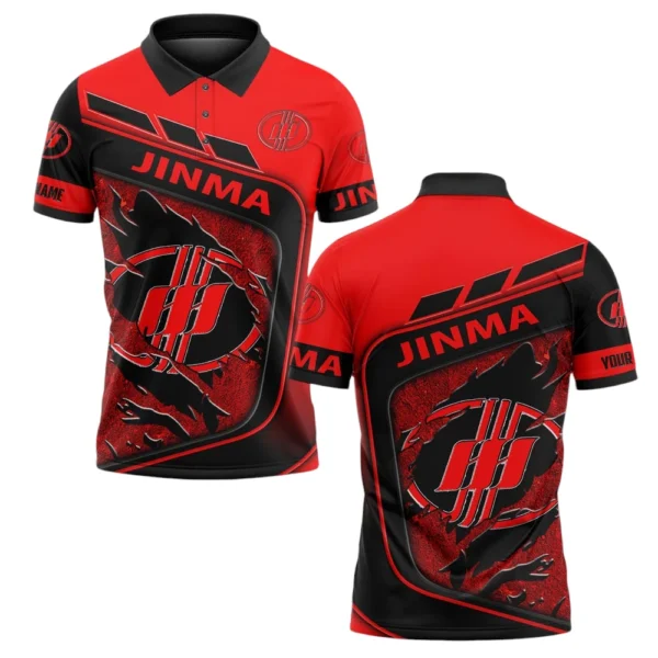 Jinma Polo Shirt All Over Print Gift For Tractors Fans, Custom Name TN070425Y3PLCT6JIN