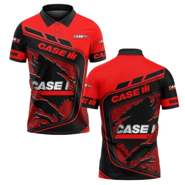 Case IH Polo Shirt All Over Print Gift For Tractors Fans, Custom Name TN070425Y3PLCT6CIH