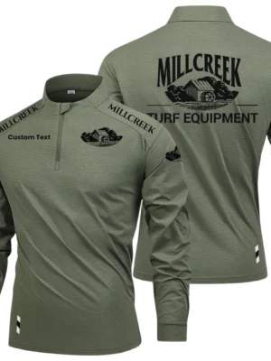 Millcreek Equipment Limited 2025 Long Sleeve Shirt, Stand Collar Quarter Zip-up Custom Name HIDI080425Y49LMT05MIM