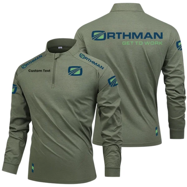 Orthman Limited 2025 Long Sleeve Shirt, Stand Collar Quarter Zip-up Custom Name HIDI080425Y49LMT05ORM