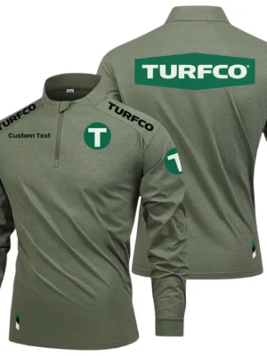 Turfco Limited 2025 Long Sleeve Shirt, Stand Collar Quarter Zip-up Custom Text HIDI080425Y49LMT05TUR