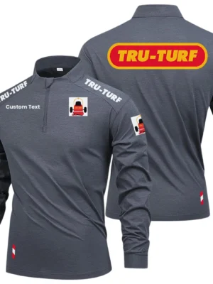Tru-Turf Limited 2025 Long Sleeve Shirt, Stand Collar Quarter Zip-up Custom Name HIDI080425Y49LMT05TRT