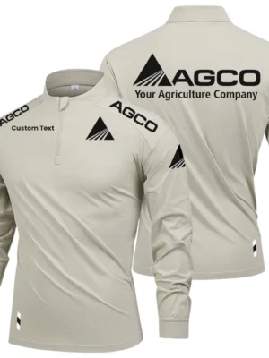 AGCO Limited 2025 Long Sleeve Shirt, Stand Collar Quarter Zip-up Custom Name HIDI050425Y49LMT05AGC