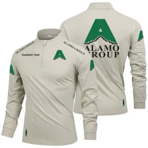Alamo Group Limited 2025 Long Sleeve Shirt, Stand Collar Quarter Zip-up Custom Name HIDI050425Y49LMT05ALG