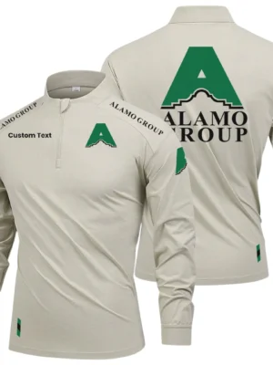 Alamo Group Limited 2025 Long Sleeve Shirt, Stand Collar Quarter Zip-up Custom Name HIDI050425Y49LMT05ALG