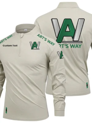 Art’s Way Limited 2025 Long Sleeve Shirt, Stand Collar Quarter Zip-up Custom Name HIDI050425Y49LMT05AWM