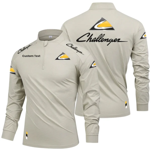 Challenger Limited 2025 Long Sleeve Shirt, Stand Collar Quarter Zip-up Custom Name HIDI050425Y49LMT05CHT