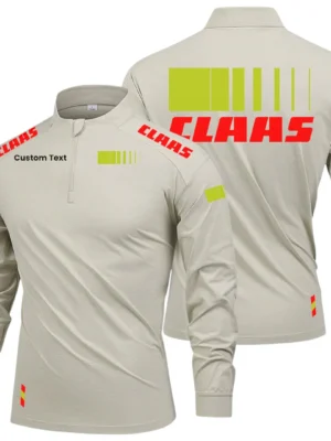 CLAAS Limited 2025 Long Sleeve Shirt, Stand Collar Quarter Zip-up Custom Name HIDI050425Y49LMT05CLA
