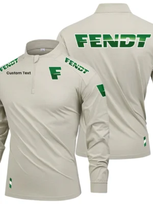 Fendt Limited 2025 Long Sleeve Shirt, Stand Collar Quarter Zip-up Custom Name HIDI050425Y49LMT05FEN