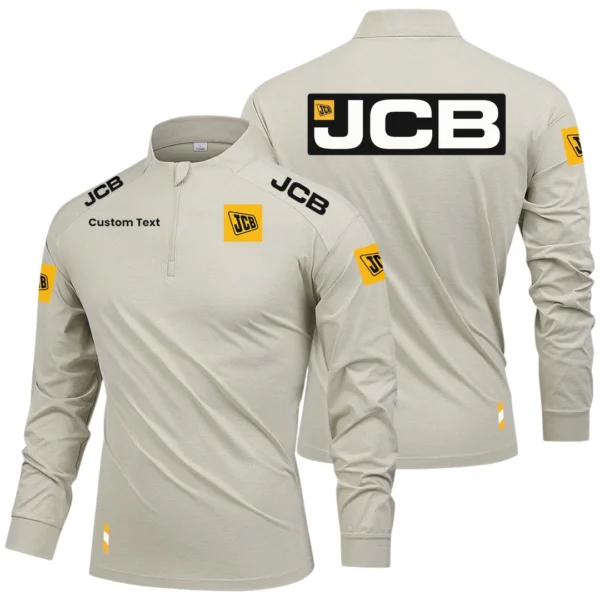 JCB Limited 2025 Long Sleeve Shirt, Stand Collar Quarter Zip-up Custom Name HIDI050425Y49LMT05JCB