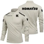 Komatsu Limited 2025 Long Sleeve Shirt, Stand Collar Quarter Zip-up Custom Name HIDI050425Y49LMT05KOA