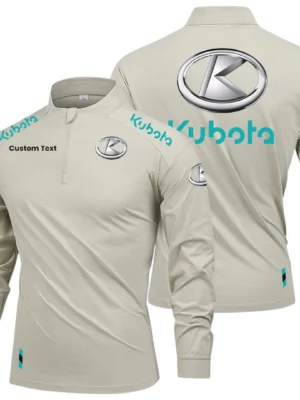 Kubota Limited 2025 Long Sleeve Shirt, Stand Collar Quarter Zip-up Custom Name HIDI050425Y49LMT05KUB
