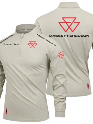 Massey Ferguson Limited 2025 Long Sleeve Shirt, Stand Collar Quarter Zip-up Custom Name HIDI050425Y49LMT05MAF
