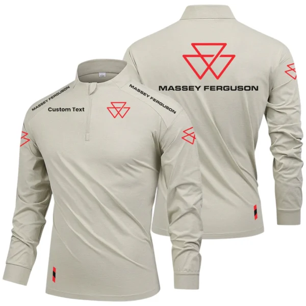 Massey Ferguson Limited 2025 Long Sleeve Shirt, Stand Collar Quarter Zip-up Custom Name HIDI050425Y49LMT05MAF